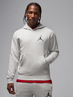 Nike - Jordan Men Grey Jumpman Fleece Pullover Hoodie