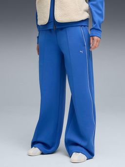 Puma - Blue Polyester Solid Trackpant