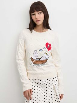 Pomelo - x Moomin Sweater - Off-White