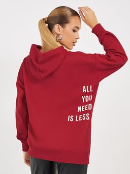 Styli - Red Printed Hoodie