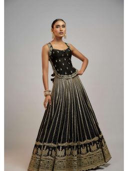 Gopi Vaid - Golconda Kriti Black Lehenga with Blouse