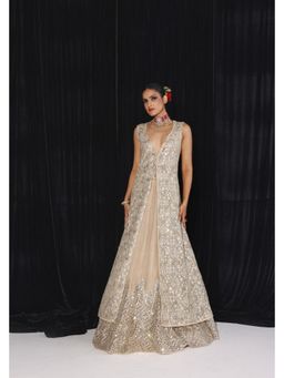 Twenty Nine - Gold Lehenga with Jacket Set
