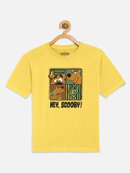 Kidsville - Scooby Doo Printed Yellow T-Shirt for Boys