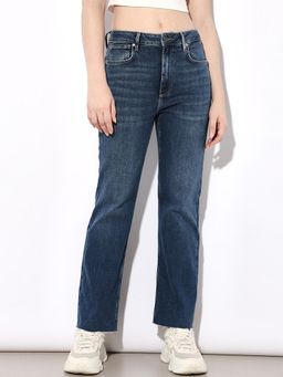 ONLY - Women Straight Mid-Rise Blue Jeans