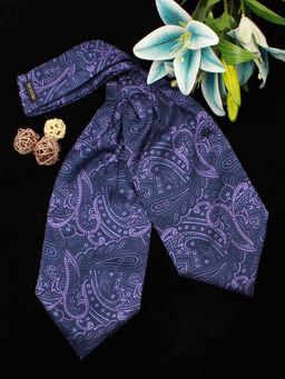 PELUCHE - Paisley Gaze Blue Cravat