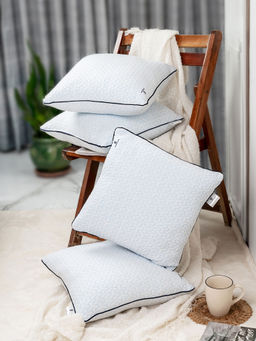 Sleepstore - Fibrom Cushion for Back Support (Pack Of 4) (16X16 Inches)