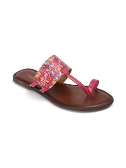 PEPPER - Pink Kolhapuri Flats