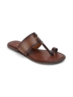 PEPPER - Brown Kolhapuri Flats