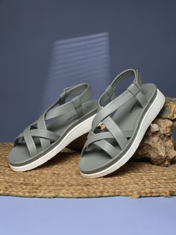 Hush Puppies - Women Grey Platform Sandals
