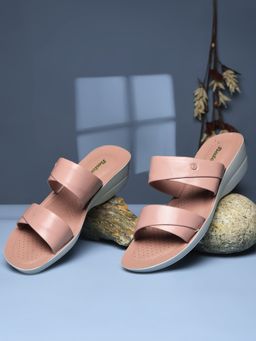 Bata - Women Pink Wedges Heels