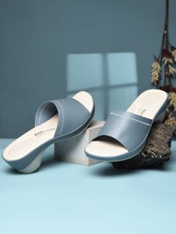 Bata Comfit - Women Blue Block Sandals Heels