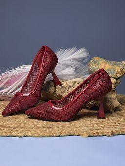 Bata - Women Elegant Red Pump Heels