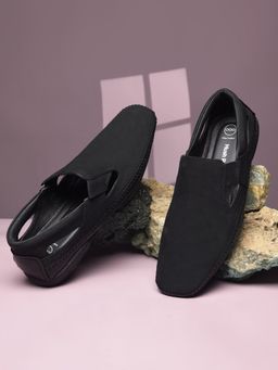 Hush Puppies - Men Black Formal Slip-On Loafers