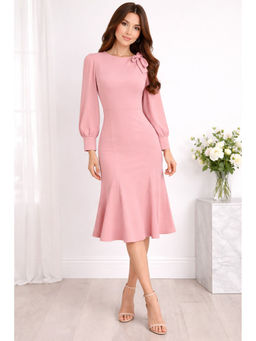 KOTTY - Women Pink Cotton Lycra Dress
