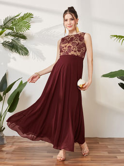 Miss Chase - Women Multi-Color Georgette Dress