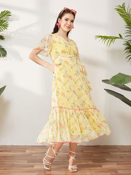 Miss Chase - Women Multi-Color Chiffon Dress
