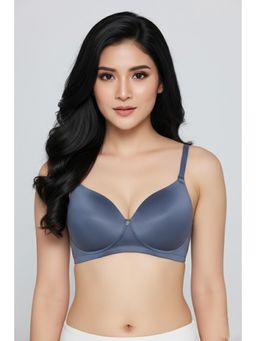 Zivame - Blue Marshmallow Padded Non Wired 3/4Th Coverage T-Shirt