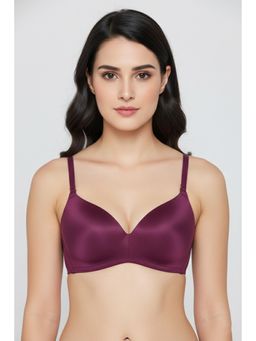 Zivame - Purple At Work Padded Non Wired 3/4Th Coverage T-Shirt Bra