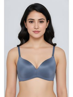 Zivame - Blue At Work Padded Non Wired 3/4Th Coverage T-Shirt Bra
