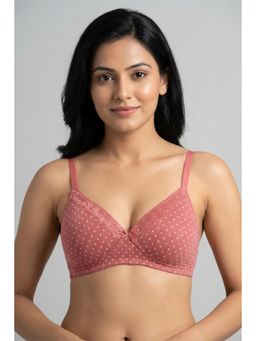 Zivame - Pink Padded Non Wired Medium Coverage T-Shirt Bra