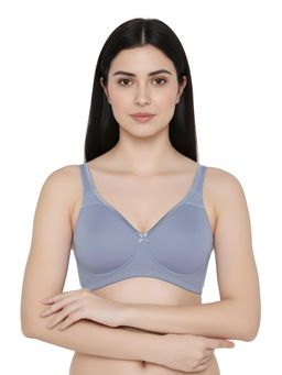 Zivame - Blue Double Layered Non Wired 3/4Th Coverage T-Shirt Bra