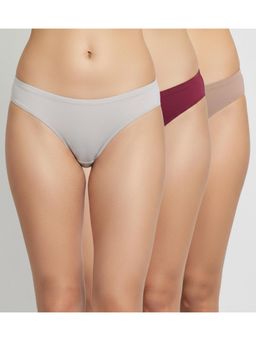 Zivame - Multi-Color Low Rise Full Coverage Bikini Panty (Pack of 3)