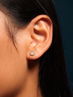 Accessorize London - Women Women 14K Gold-Plated Stone Stud Earrings