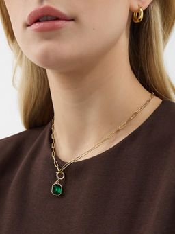Accessorize London - Women Women Green Gemstone Jewellery Charm