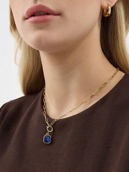 Accessorize London - Women Women Blue Gemstone Jewellery Charm