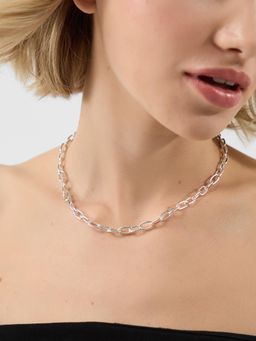 Accessorize London - Women Women Silver Chain Necklace
