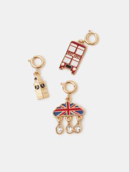 Accessorize London - Women Women Multi-Color London Jewellery Charms (Pack of 3)