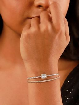 Estele - Women Rose Gold Plated Adjustable Cuff