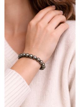 ZISTHI - Women Grey Pyrite Beads Minimal Bracelet