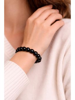 ZISTHI - Women Black Obsidian Beads Minimal Bracelet