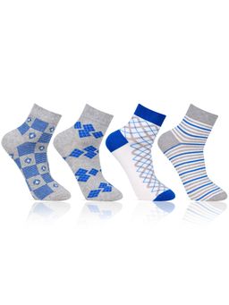 Bonjour - Men's Scottish Collection Ankle Multi Pack Socks (Pack of 4)