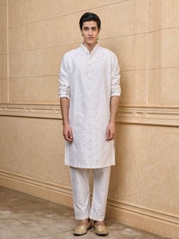 TASVA - Classic White Kurta with Pant