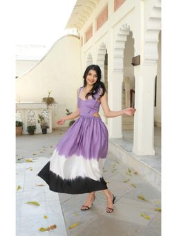 Arthmod - Purple Tie Up Dress