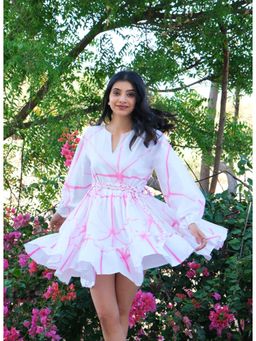 Arthmod - Hand Tie-Dyed Organic Cotton Dress with Belt (Set of 2)