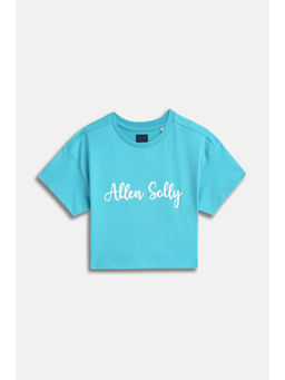Allen Solly - Girls Light Blue Casual T-Shirt