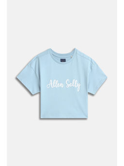 Allen Solly - Girls Light Blue Casual T-Shirt