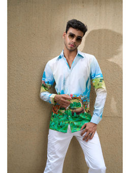 Loudless - Reflection Printed Shirt for Men
