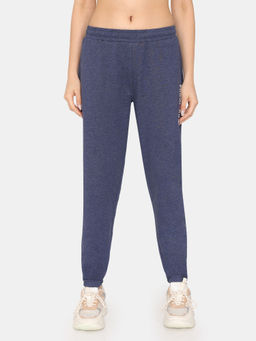Zivame - Rosaline Bounds Easy Movement Relaxed Pants - Ocean Cavern