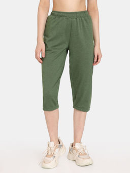 Zivame - Rosaline Easy Movement Capri - Forest Elf