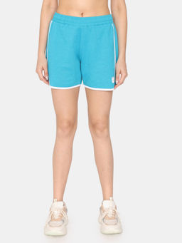 Zivame - Rosaline Zest Easy Movement Shorts - Enamel Blue
