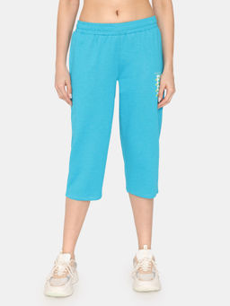 Zivame - Rosaline Zest Easy Movement Capri - Enamel Blue