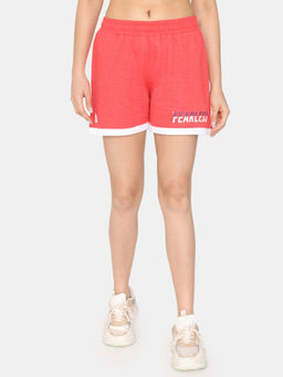 Zivame - Rosaline Zest Easy Movement Shorts - Poppy Red