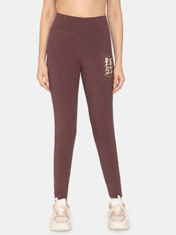 Zivame - Rosaline Zest Easy Movement Leggings - Rum Raisin