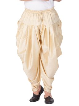 Vastramay - Mens Gold Cotton Blend Dhoti