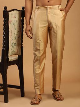 Vastramay - Mens Gold Viscose Pant Style Pant