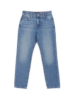Tommy Hilfiger - Boys Blue Mid-Wash Straight Fit Mid Rise Jeans